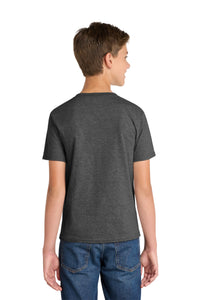 Port & Co Youth Fan Favorite Tee - Dark Heather Grey Back