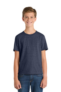 Port & Co Youth Fan Favorite Tee - Heather Navy