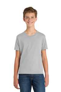 Port & Co Youth Fan Favorite Tee - Silver