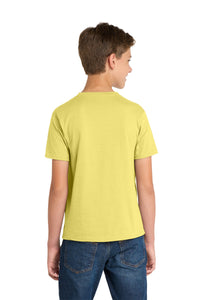 Port & Co Youth Fan Favorite Tee - Yellow Back