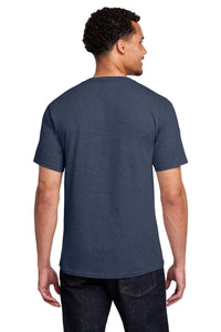 Port & Co Fan Favorite Tee - Heather Navy Back