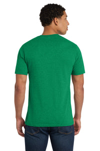 Port & Co Fan Favorite Blend Tee - Athletic Kelly Green Heather Back