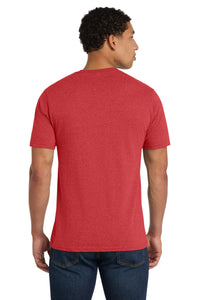 Port & Co Fan Favorite Blend Tee - Team Cardinal Heather Back