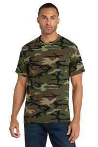 Port & Co Core Cotton Camo Tee - Military Camo