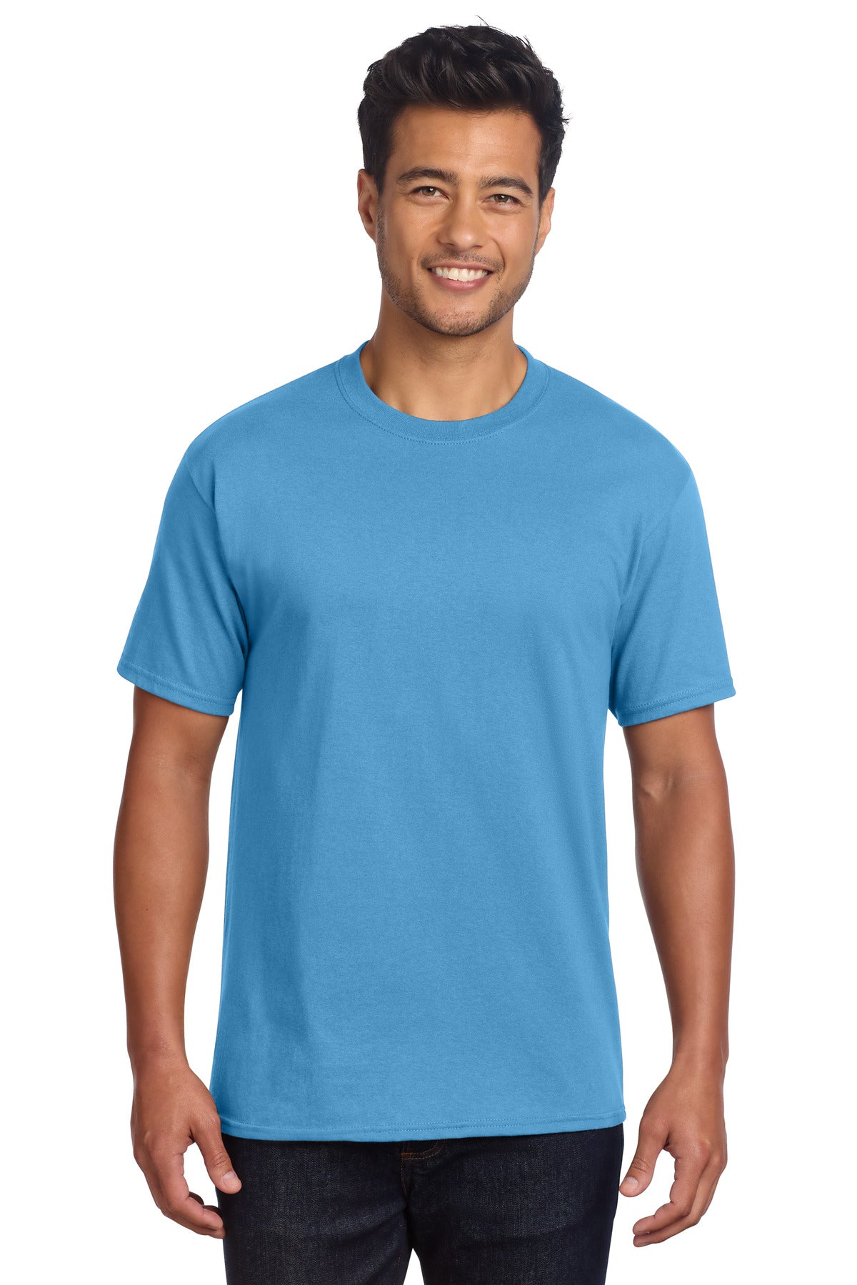Port & Co Core Cotton DTG Tee PC54DTG - Aquatic Blue