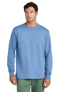 Port & Co Long Sleeve Core Cotton Tee - Carolina Blue