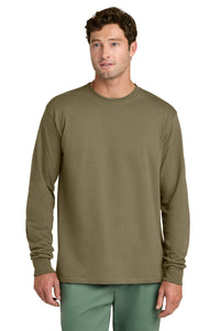 Port & Co Long Sleeve Core Cotton Tee - Coyote Brown