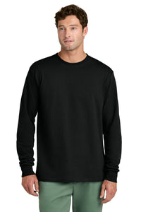 Port & Co Long Sleeve Core Cotton Tee - Jet Black