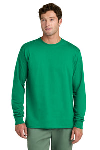 Port & Co Long Sleeve Core Cotton Tee - Kelly