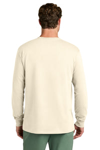 Port & Co Long Sleeve Core Cotton Tee - Natural Back