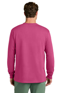 Port & Co Long Sleeve Core Cotton Tee - Sangria Back