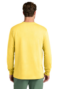 Port & Co Long Sleeve Core Cotton Tee - Yellow Back
