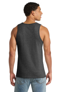 Port & Co Core Cotton Tank Top - Dark Heather Grey Back