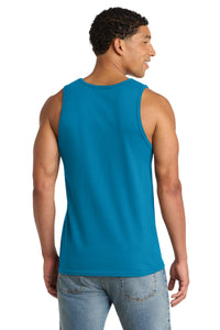 Port & Co Core Cotton Tank Top - Neon Blue Back