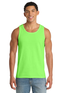 Port & Co Core Cotton Tank Top - Neon Green