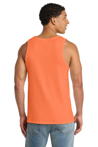 Port & Co Core Cotton Tank Top - Neon Orange Back