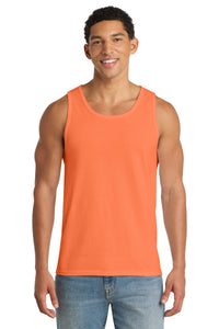 Port & Co Core Cotton Tank Top - Neon Orange