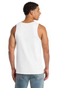 Port & Co Core Cotton Tank Top - White Back