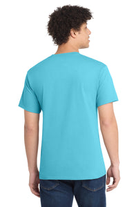 Port & Co Tall Core Cotton Tee PC54T - Aquatic Blue Back