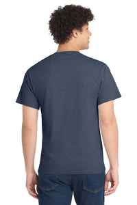 Port & Co Tall Core Cotton Tee PC54T - Heather Navy Back