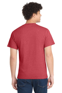 Port & Co Tall Core Cotton Tee PC54T - Heather Red Back