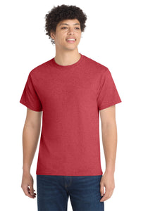 Port & Co Tall Core Cotton Tee PC54T - Heather Red