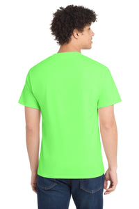 Port & Co Tall Core Cotton Tee PC54T - Neon Green Back