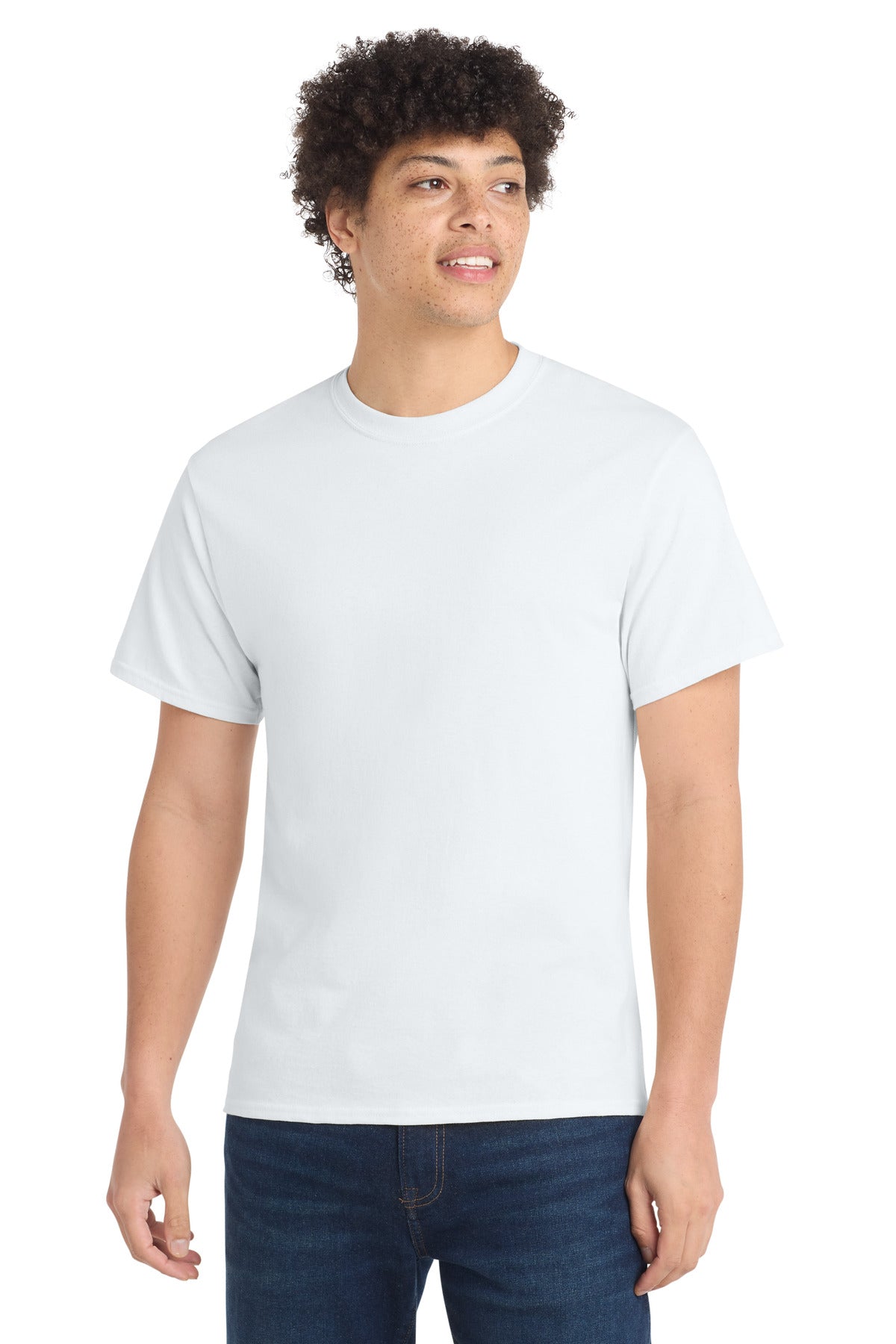 Port & Co Tall Core Cotton Tee PC54T - White