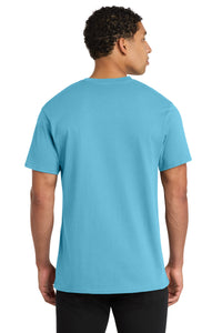 Port & Co Core Cotton V-Neck Tee - Aquatic Blue Back