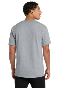 Port & Co Core Cotton V-Neck Tee - Athletic Heather Back