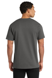 Port & Co Core Cotton V-Neck Tee - Charcoal Back