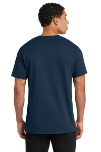 Port & Co Core Cotton V-Neck Tee - Navy Back