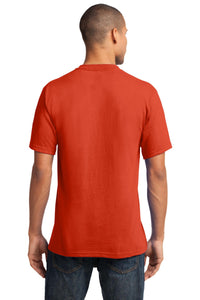 Port & Co Core Cotton V-Neck Tee - Orange Back