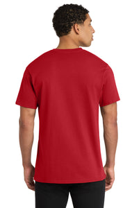 Port & Co Core Cotton V-Neck Tee - Red Back