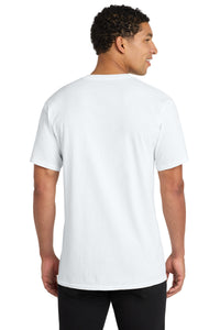 Port & Co Core Cotton V-Neck Tee - White Back