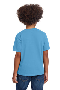 Port & Co Youth Core Cotton DTG Tee PC54YDTG - Aquatic Blue Back