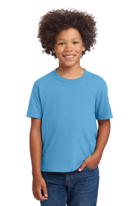 Port & Co Youth Core Cotton DTG Tee PC54YDTG - Aquatic Blue