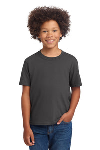 Port & Co Youth Core Cotton DTG Tee PC54YDTG - Charcoal