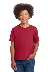 Port & Co Youth Core Cotton DTG Tee PC54YDTG - Red