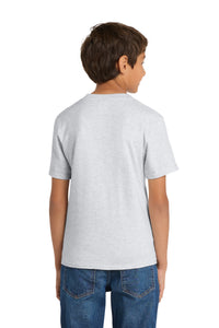 Port & Co Youth Core Cotton Tee - Ash Back