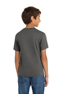 Port & Co Youth Core Cotton Tee - Charcoal Back