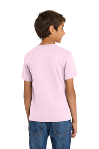 Port & Co Youth Core Cotton Tee - Cherry Blossom Back