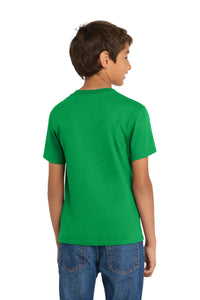 Port & Co Youth Core Cotton Tee - Clover Green Back