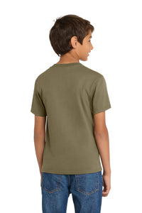 Port & Co Youth Core Cotton Tee - Coyote Brown Back