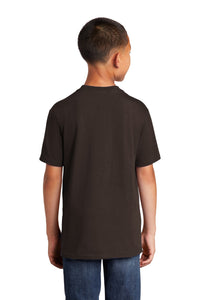 Port & Co Youth Core Cotton Tee - Dark Chocolate Brown Back