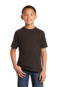 Port & Co Youth Core Cotton Tee - Dark Chocolate Brown