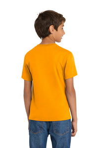 Port & Co Youth Core Cotton Tee - Gold Back