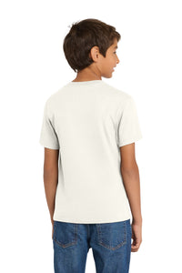 Port & Co Youth Core Cotton Tee - Ivory Back