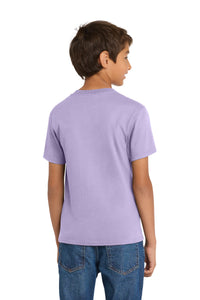 Port & Co Youth Core Cotton Tee - Lavender Back