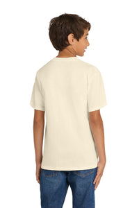 Port & Co Youth Core Cotton Tee - Natural Back